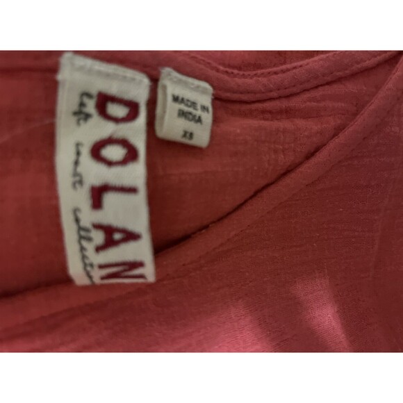 Dolan Left Coast Collection women’s Oversized Gauze TOP size XS Red Ombre Cotton - Picture 7 of 9